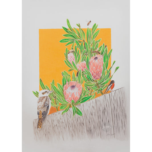 Australian Backyard Print