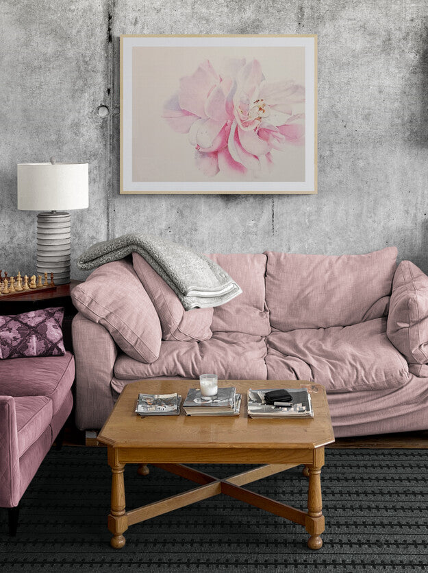 Pink Rose - The flower of love Print