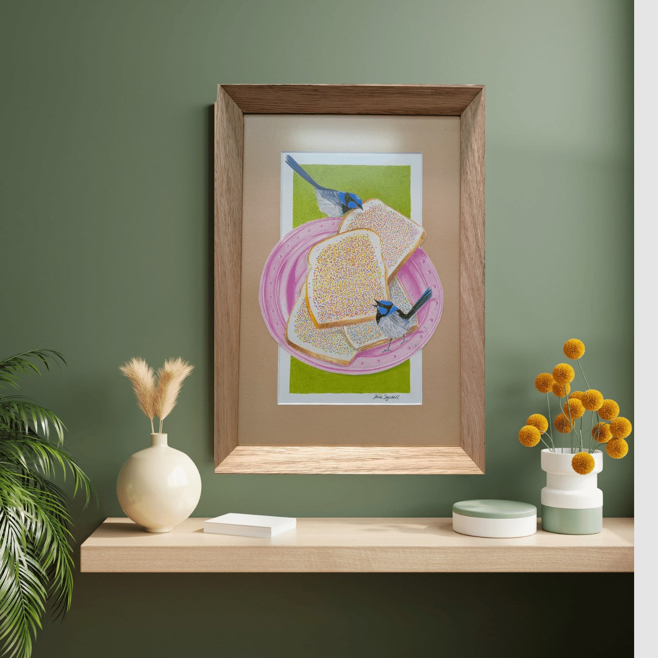 Fairy Party - Colour Pencil Original Framed