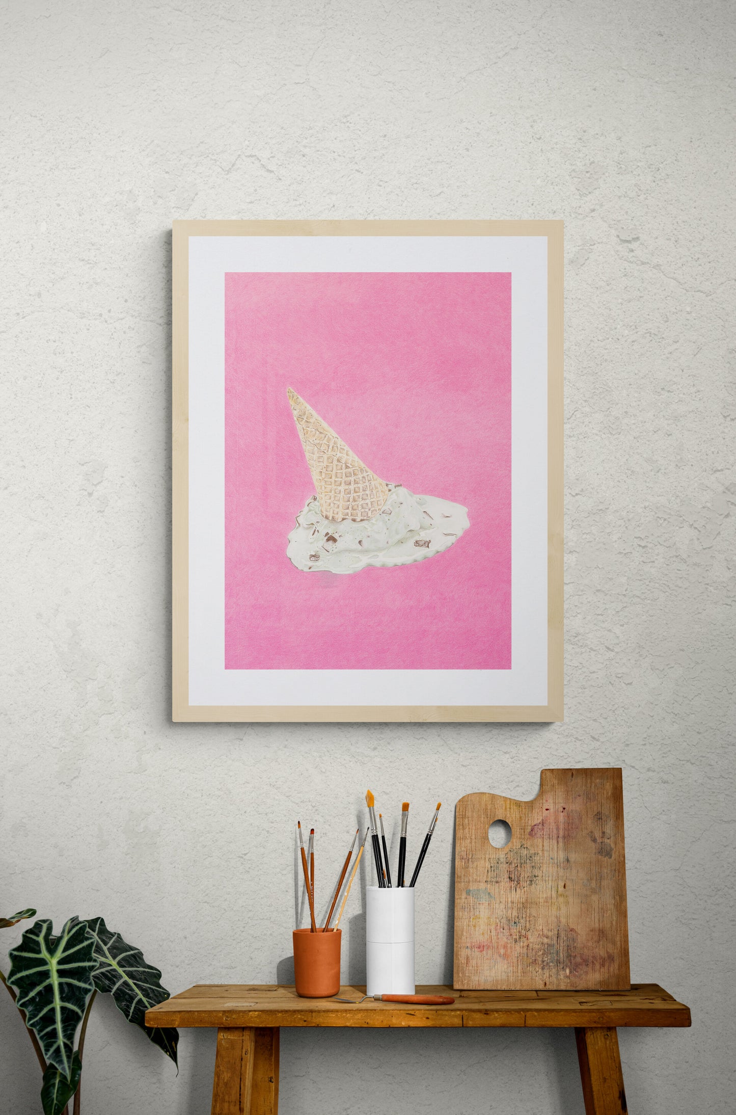 Ice Cream Scream - Original Art Work - Framed